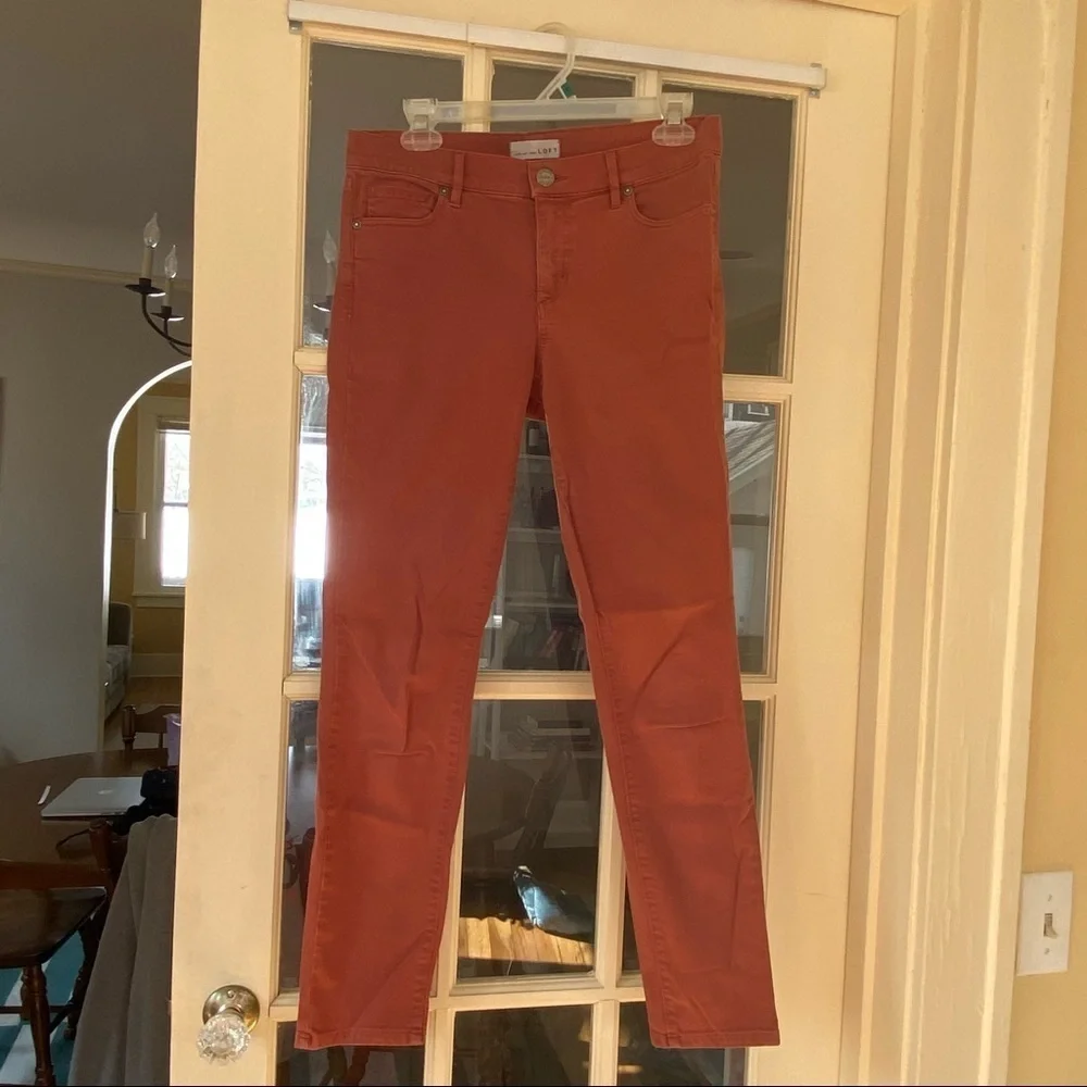Loft Modern Skinny Pant - 27 / 4 - Coral
